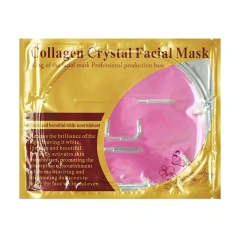 Collagen Pink Korean Facial Sheet Face Mask Gold Wholesale Repairing Moisturizing Anti-aging Nourishing Rose Crystal Beauty Skin