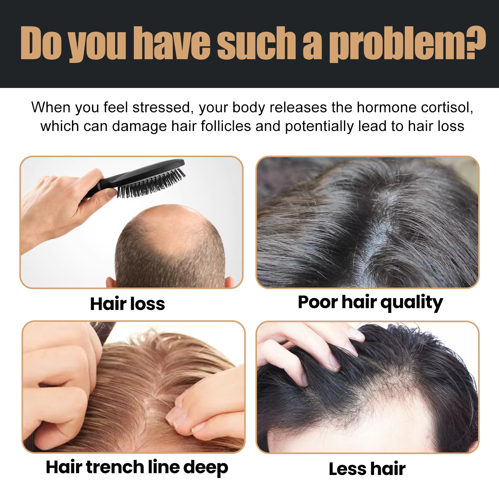 Anti hair loss shampoo with strong repair, firming, and hair regeneration properties