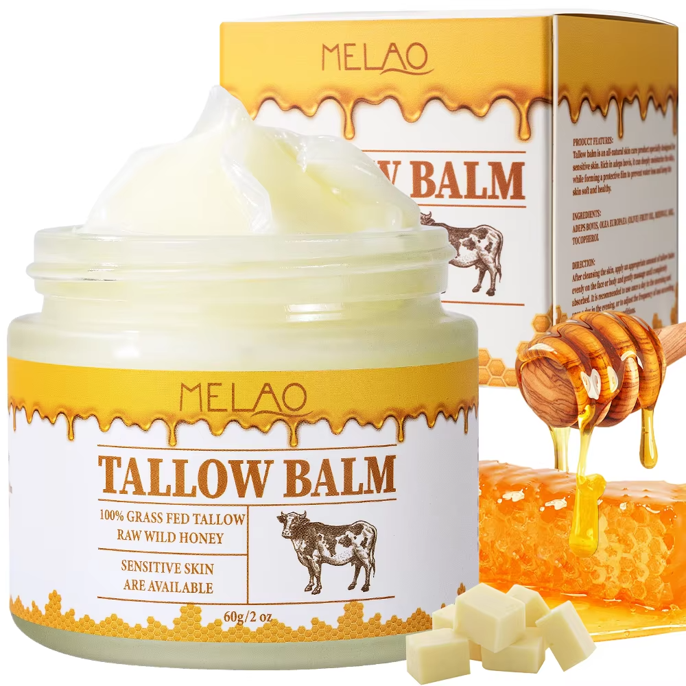 Nourishing facial care, repairing and moisturizing cream as a substitute for cow fat fragrance cream