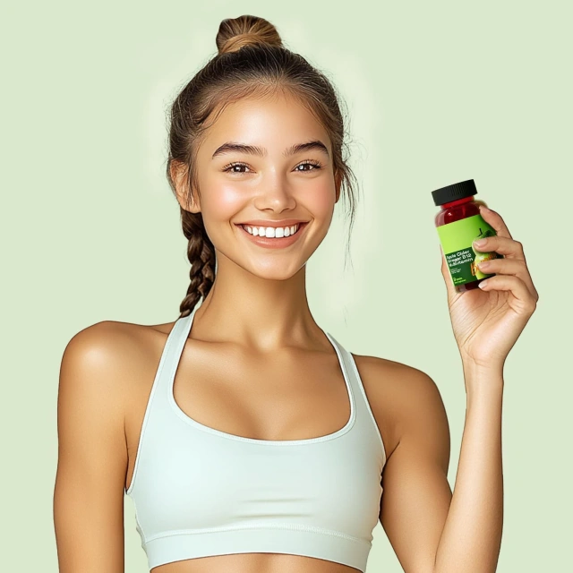 Organic Non-GMO Sugar-Free Apple Cider Vinegar Gummies B12 Vitamin C Herbal Extract Supplement for Digestion Energy Immune