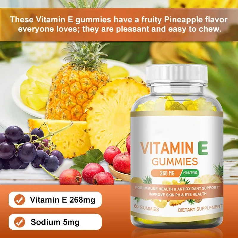 Healthcare Supplement Vitamin E Multivitamin Gummy Candy Vitamin B C D  Gummy Jelly Candy in Stock