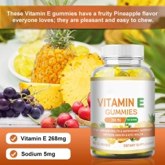 Healthcare Supplement Vitamin E Multivitamin Gummy Candy Vitamin B C D  Gummy Jelly Candy in Stock