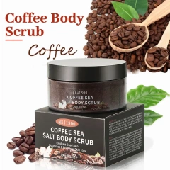 Hot Selling Vegan Organic Coffee Sugar Exfoliating Skin Whitening Face & Body Coffee Scrub