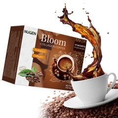 Instant Slimming Chocolate Flavor Coffee Cream Bitter Taste with Sugar Glutenin Collagen Bloom White Powder in Box Packaging