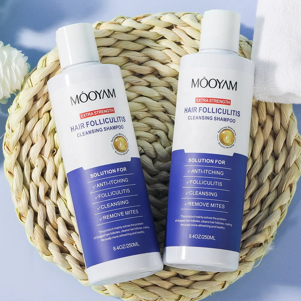 Private Label Folliculitis Shampoo Seborrheic Dermatitis Shampoo, Antifungal Scalp Psoriasis Folliculitis Treatment Shampoo