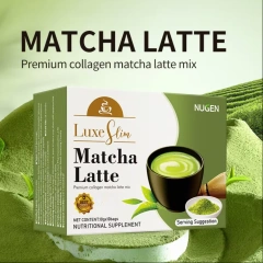 Sugar-Free Matcha Latte Green Tea Powder Slimming Instant Coffee in Boxed Format