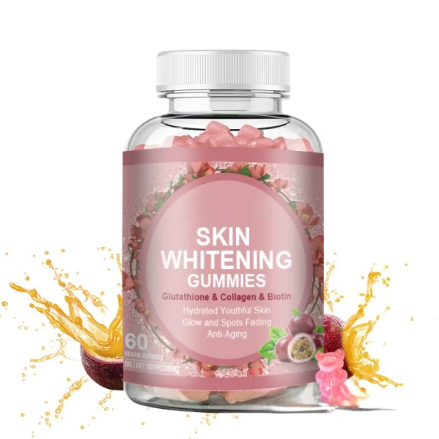 Cross Border Export Skin Whitening Gummies Revitalize the Skin and Bid Farewell to Dullness Source Factory Spot Goods 60capsules