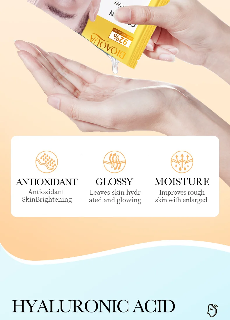Beauty Product BIOAQUA Private Label Korean Skin Care Facial Mask Whitening and Moisturizing Hyaluronic Acid Sheet Mask