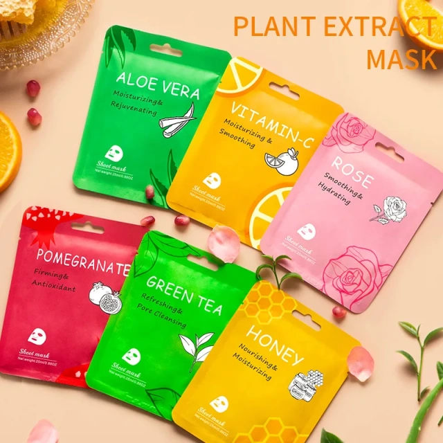 High Quality Deep Moisturizing Facial Mask Whitening Anti Aging Acne Organic Face Sheet Maskss Hydrating Face Mask Skin Care