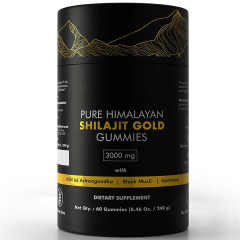 Organic himalayan shilajit gummies food grade supplement individually packaged no added ingredients raw shilajit