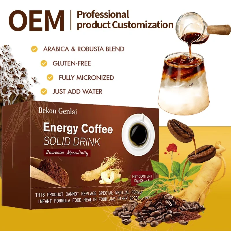 Men's Instant Coffee TK Ignites Men's Energy with Its Rich Taste, Chocolate-flavored Ginseng Maca Coffee