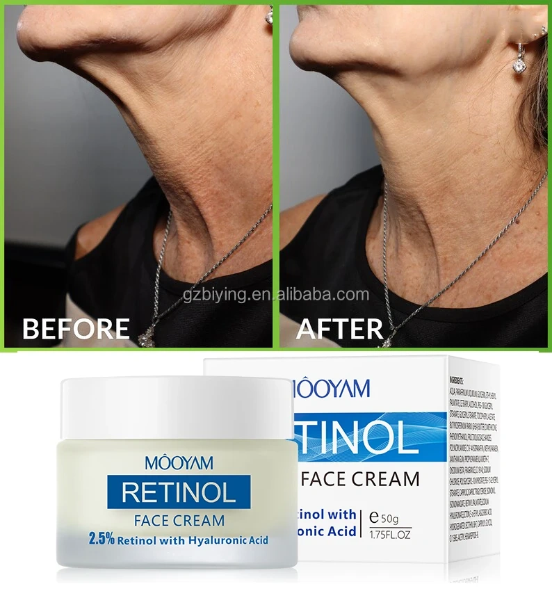 Private Label 2.5% Retinol Collagen Face Cream Retinol Facial Cream with Hyaluronic Acid Night Cream