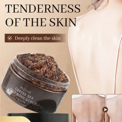 Hot Selling Vegan Organic Coffee Sugar Exfoliating Skin Whitening Face & Body Coffee Scrub