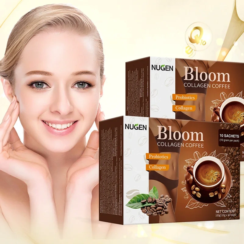 Instant Slimming Chocolate Flavor Coffee Cream Bitter Taste with Sugar Glutenin Collagen Bloom White Powder in Box Packaging