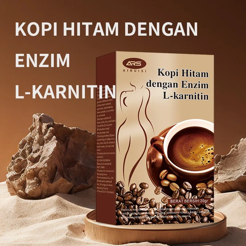 L-Carnitine Ketone Instant Coffee Powder Low Carbohydrate Fast Weight Loss Fat Burning Mellow Bitter Flavor Available Chocolate