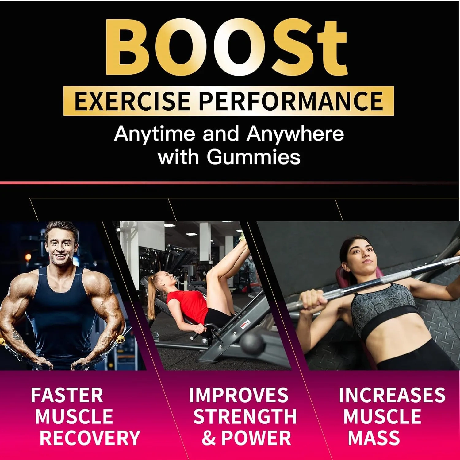 OEM Hot Sale Creatine Monohydrate Gummies 5000mg for Men & Women Chewables Creatine Monohydrate for Muscle Strength 90 Counts