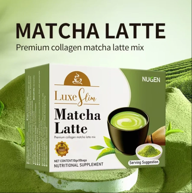 Sugar-Free Matcha Latte Green Tea Powder Slimming Instant Coffee in Boxed Format