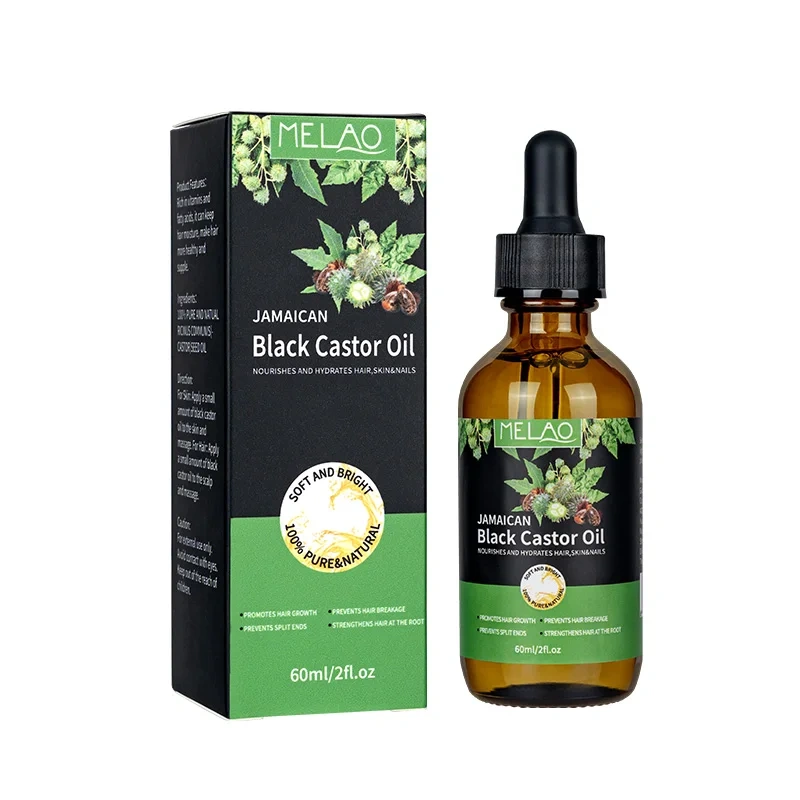 Organic Cold-Pressed Castor Oil for Hair Growth and Skin Care
