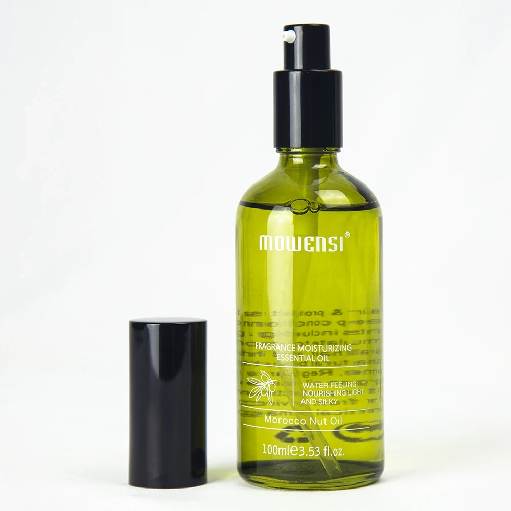 Private Label 50ml Hair Essential Oil Deep Nourishing Hair Serum Repair Damaged Morocco Nut Oil Hair Oil