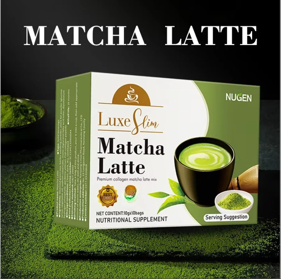 Sugar-Free Matcha Latte Green Tea Powder Slimming Instant Coffee in Boxed Format