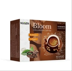 Instant Slimming Chocolate Flavor Coffee Cream Bitter Taste with Sugar Glutenin Collagen Bloom White Powder in Box Packaging