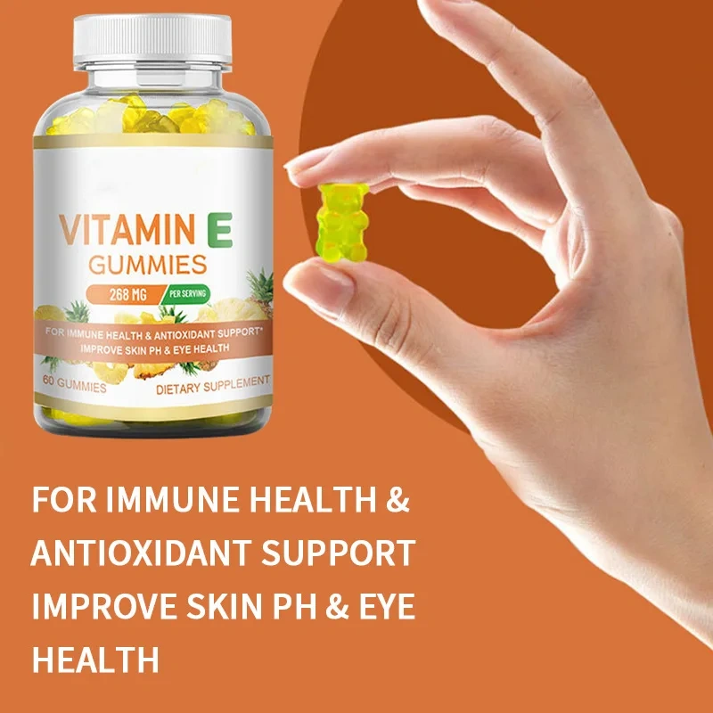 Healthcare Supplement Vitamin E Multivitamin Gummy Candy Vitamin B C D  Gummy Jelly Candy in Stock