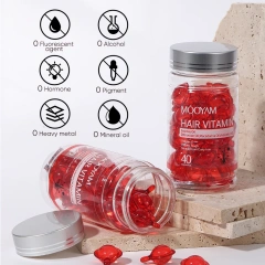 OEM Wholesale Hair Care Essential Oil Capsule With Morocco Jojoba Oil Vitamin Serum 40 Capsules 40ml Essential Oil Capsule