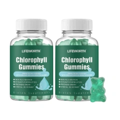 Lifeworth Halal Gummy Bear Candy Chlorophyll Powder Antioxidant for Adults