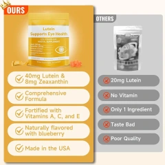 Lutein & Zeaxanthin with 25 mg Lutein and 5 mg Zeaxanthin by protecting the eye against oxidative stress 60 Softgels