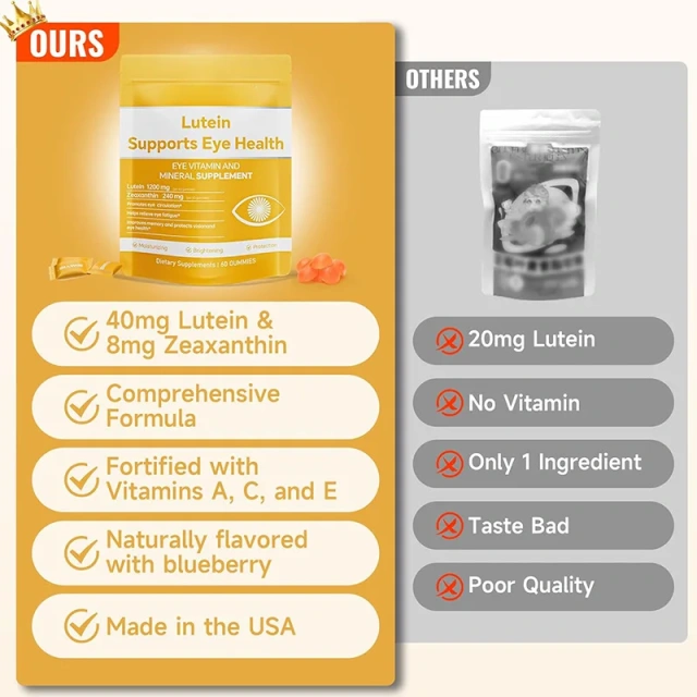 Lutein & Zeaxanthin with 25 mg Lutein and 5 mg Zeaxanthin by protecting the eye against oxidative stress 60 Softgels