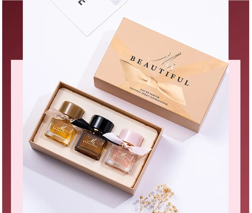 Wholesale Perfume Sets Women Long Lasting Perfume Fruit & Flower Perfume Fresh Fair Gift Box Cross Border Vietnam