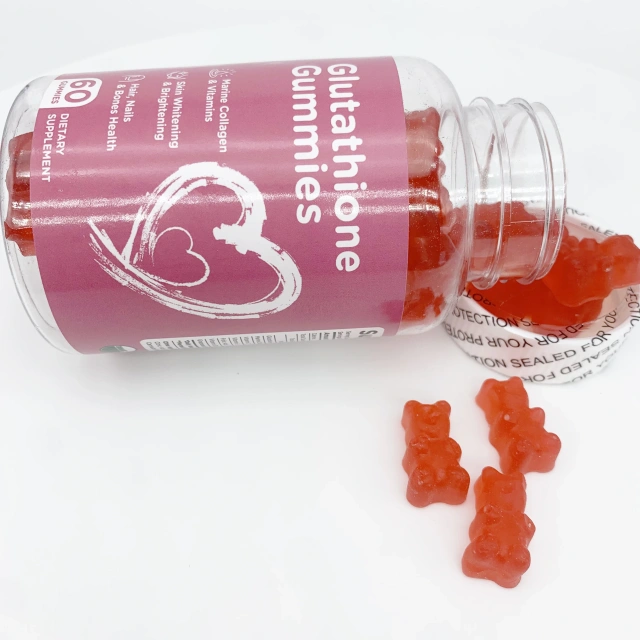 OEM Private Label Gluta Skin Gummies Whitening Glow Brightening Acne Marks Light Spot Collagen Adults