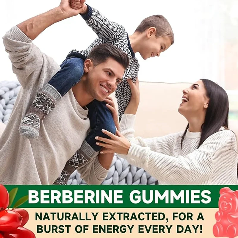 OEM HCL Supplements Berberine Complex HCL Gummy Turmeric Ceylon Cinnamon Berberine Gummies