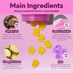In Stock Elm Pineapple Women's Probiotic Gummies Factory Direct Sale for Adults and Pregnant Women TK Foreign Trade Cross-Border