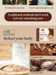 Dark Chocolate Instant Drinks Coffee Infused Freeze-dried Cream Collagen Peptide Plant Extracts for Adults Herbal Supplement