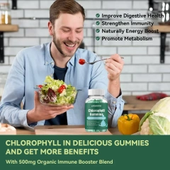 Lifeworth Halal Gummy Bear Candy Chlorophyll Powder Antioxidant for Adults