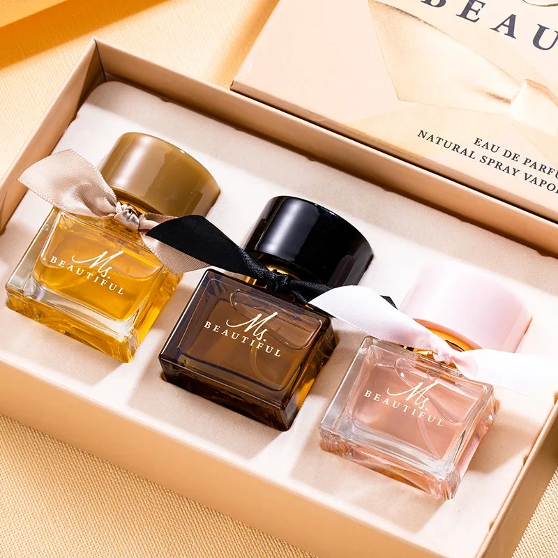 Wholesale Perfume Sets Women Long Lasting Perfume Fruit & Flower Perfume Fresh Fair Gift Box Cross Border Vietnam