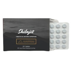 OEM/ODM Shilajit Tablets, 100% Shilajit Pure Tablets 120 Counts - Shilajit Himalayan Organic Rich in Fulvic Acid &Trace Minerals