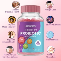 Lifeworth Custom 10 Billion CFU/G Lactobacillus Salivarius Powder Lactobacillus Salivarius Probiotic Multi Vitamin Gummy
