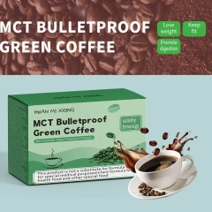 MCT Green Coffee Powder Sweet Fruit-Flavored Sugar-Free Instant Slimming Iced Coffee Nut Chocolate Options Box Certified Halal