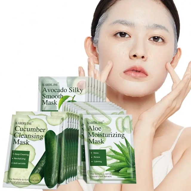New Factory Beauty Skin Care Supplier Moistening Sheet Face Best Selling Fashion Natural Aloe Vera Gel Extract Facial Mask