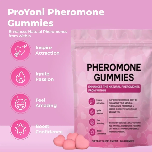 2025 Hot Selling Women's Pheromone Gummies New Feminine Balance Vitamins with Mixed Berry Flavor Enhanced Attraction Confidence
