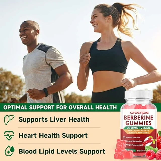 OEM HCL Supplements Berberine Complex HCL Gummy Turmeric Ceylon Cinnamon Berberine Gummies