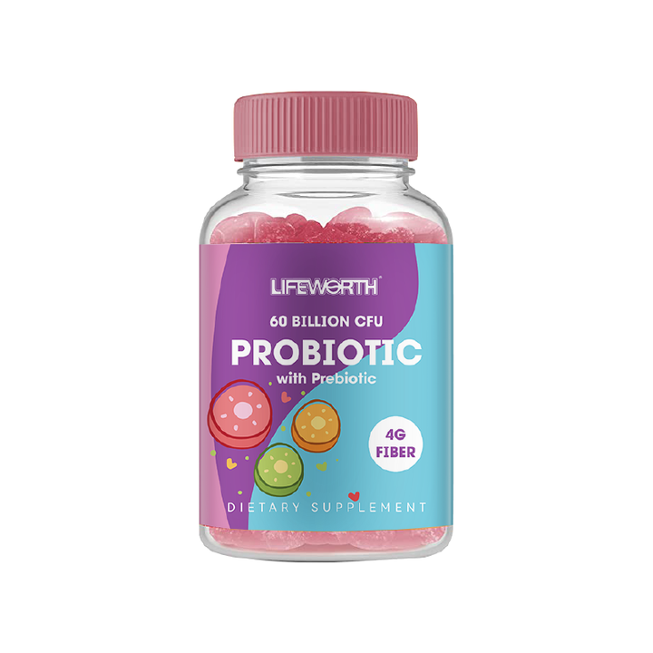 Lifeworth Custom 10 Billion CFU/G Lactobacillus Salivarius Powder Lactobacillus Salivarius Probiotic Multi Vitamin Gummy