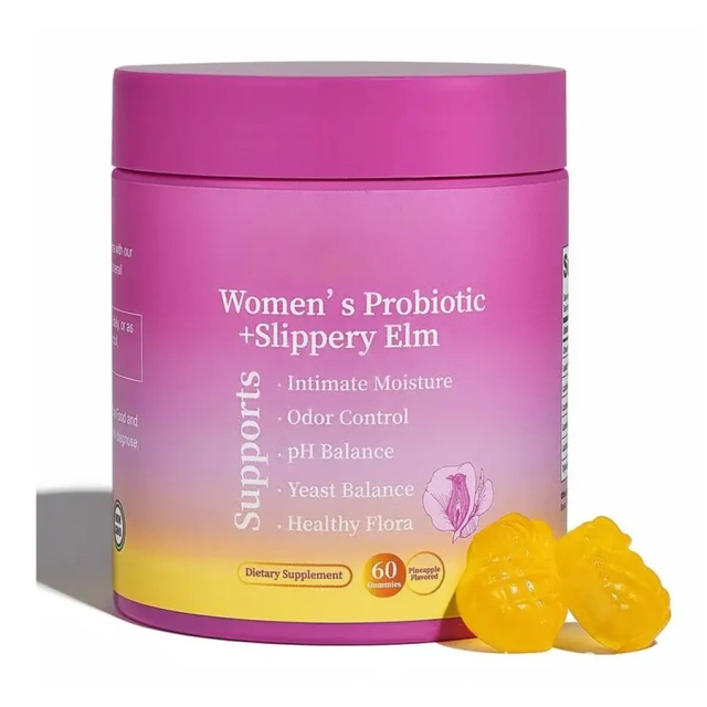 In Stock Elm Pineapple Women's Probiotic Gummies Factory Direct Sale for Adults and Pregnant Women TK Foreign Trade Cross-Border