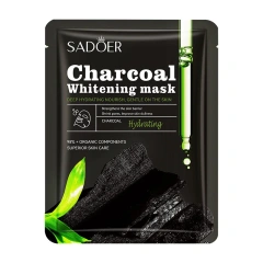 Nourishing Facial Sheet Mask Set Vitamin C Skincare for Face Collagen Charcoal Whitening Mask
