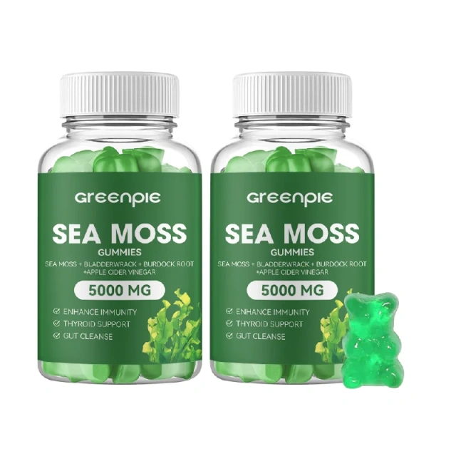 Greenpie Sea Moss Gummies Higher Nutritional Value Healthcare Supplement for Energy Support