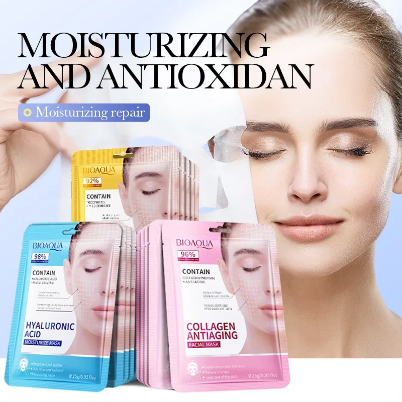 Beauty Product BIOAQUA Private Label Korean Skin Care Facial Mask Whitening and Moisturizing Hyaluronic Acid Sheet Mask