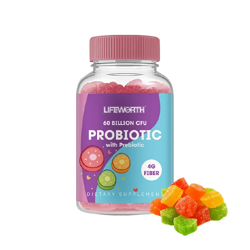 Lifeworth Custom 10 Billion CFU/G Lactobacillus Salivarius Powder Lactobacillus Salivarius Probiotic Multi Vitamin Gummy