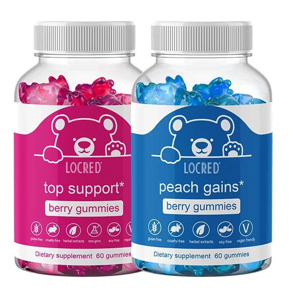 Best Selling OEM Berry Gummies Vitamin Supplement and Peach Gains Berry Gummy